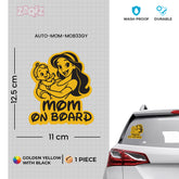 Bright and Stylish Mom on Board Sticker